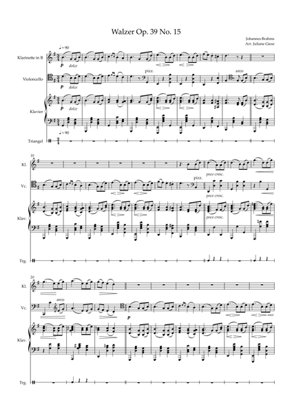 Brahms waltz op. 39 No. 15 image number null