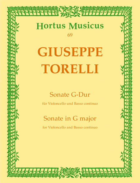 Sonate f!r Violocello und Basso continuo