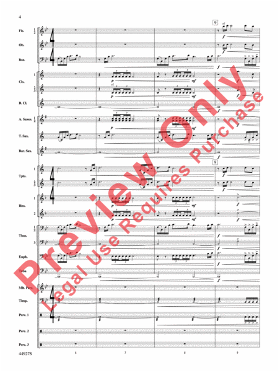 At the Movies with John Williams Concert Band scores gallery preview page 5