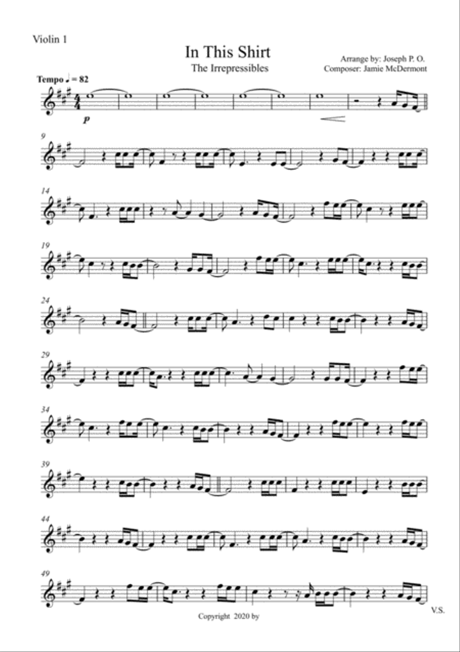 In This Shirt String Quartet scores gallery preview page 6