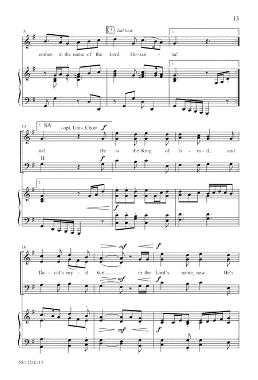 Touched by the Christ Touched by the Christ 3-Part scores gallery preview page 14