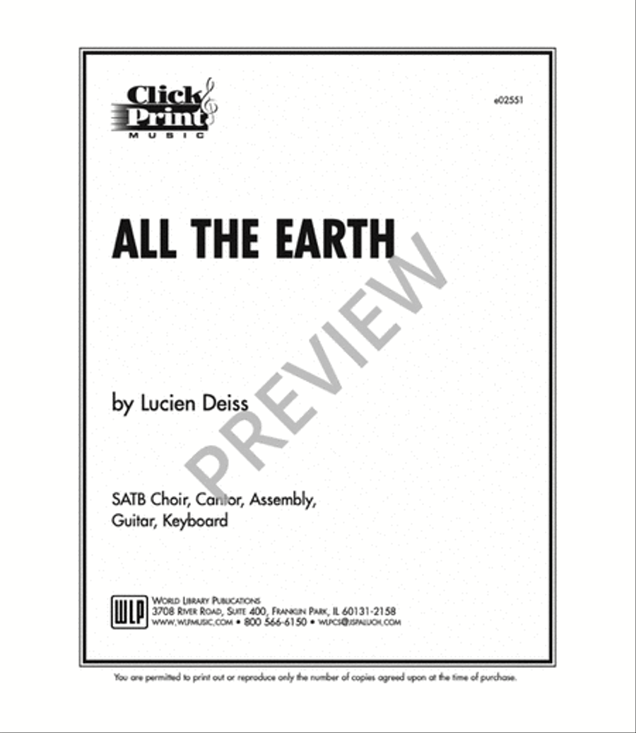 All the Earth Proclaim the Lord 4-Part scores gallery preview page 5