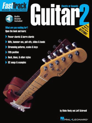 Book cover for FastTrack Guitar Method – Book 2