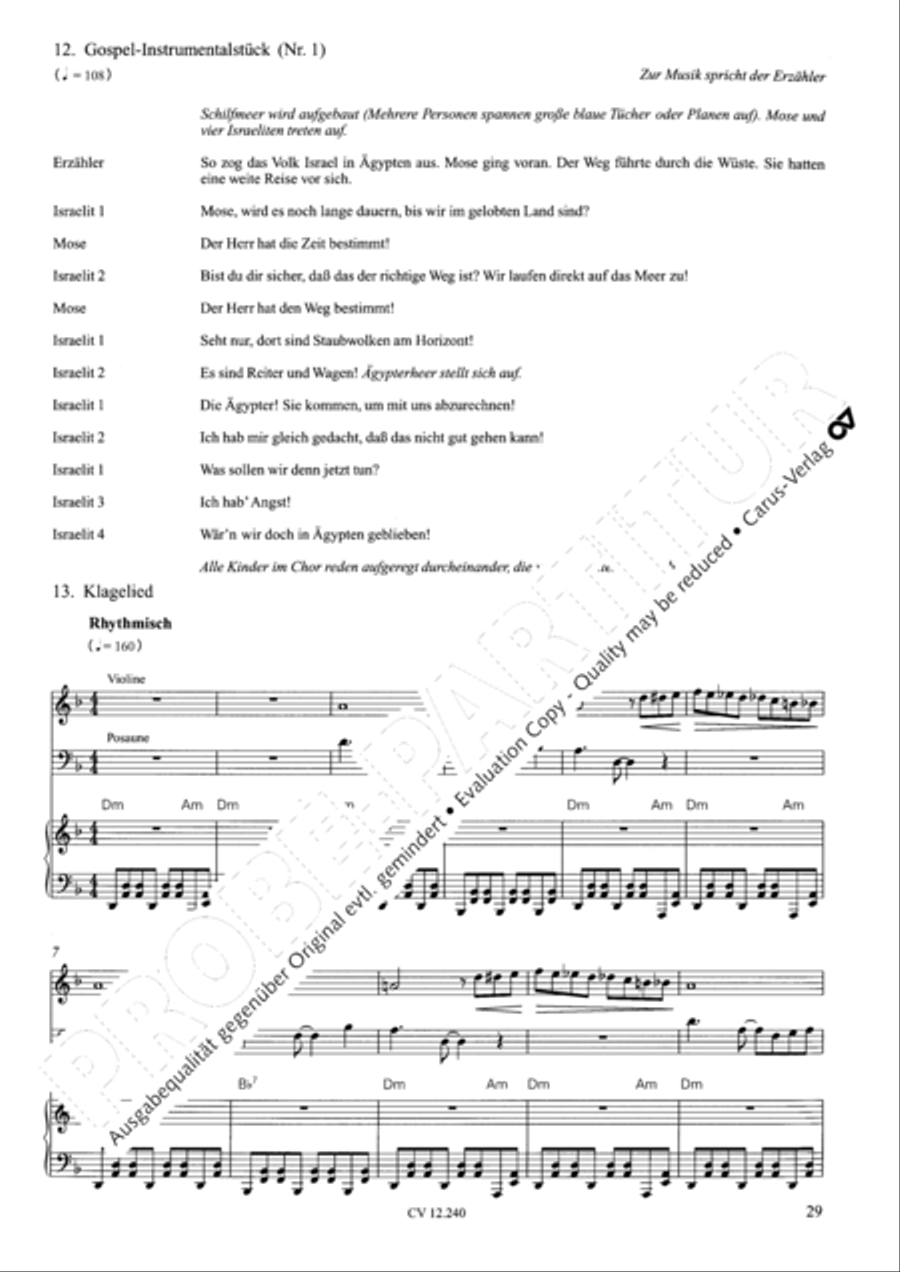 Israel in Agypten Children's Choir scores gallery preview page 30
