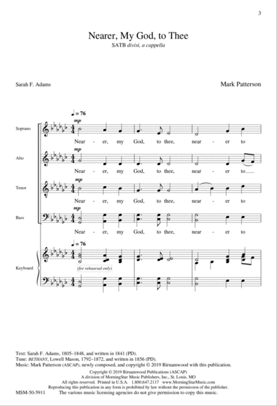 Nearer, My God, to Thee Divisi scores gallery preview page 2