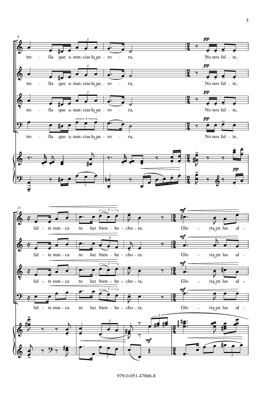 O Brillante Estrella 4-Part scores gallery preview page 2