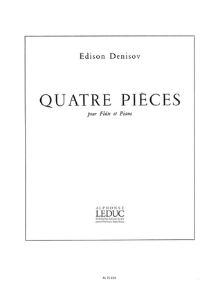 Book cover for 4 Pieces (flute & Piano)