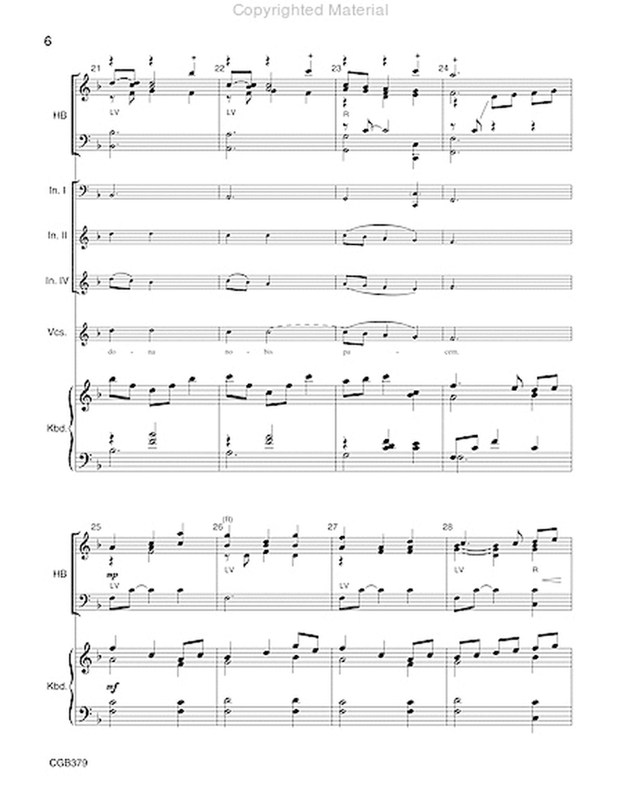 Dona Nobis Pacem - Full Score and Inst Parts image number null