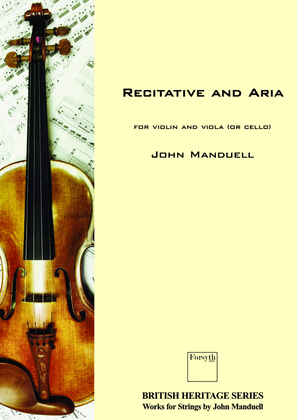 Recitative and Aria for Violin and Viola (or Cello)