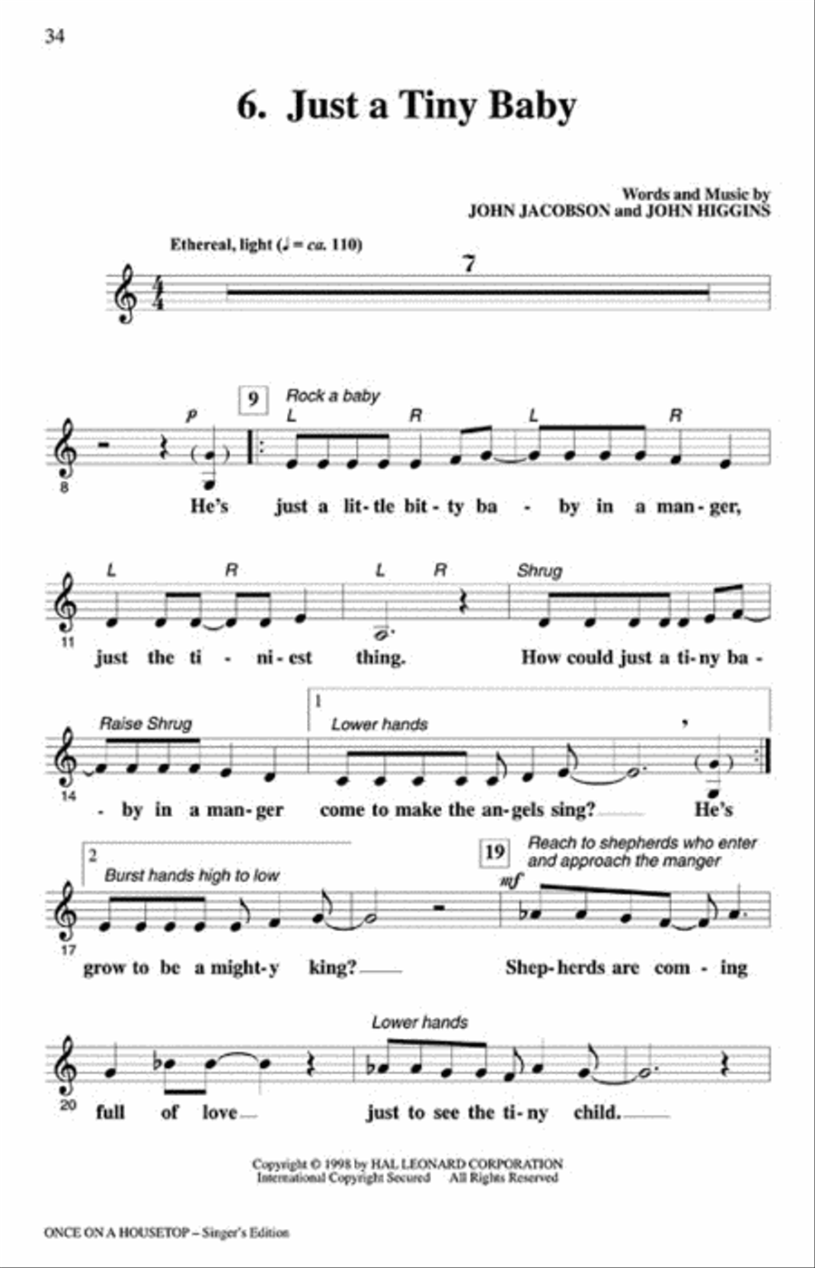 Once on a Housetop (An International Holiday Musical) Choir scores gallery preview page 6