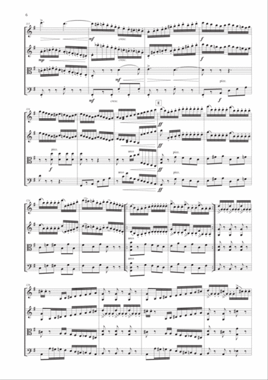 Serenade Op. 48 for String Quartet String Quartet scores gallery preview page 6