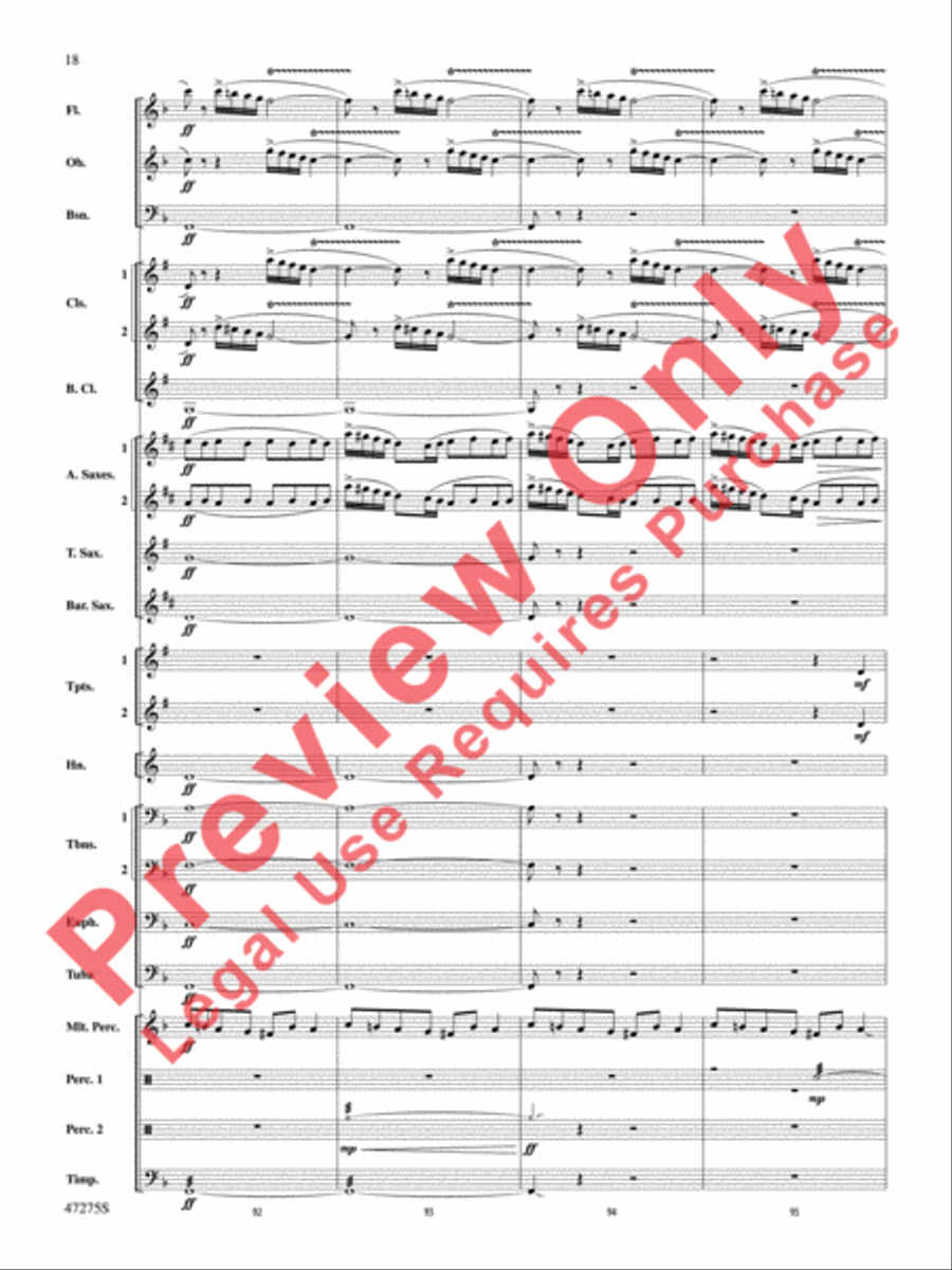 Power the Earth Concert Band scores gallery preview page 19