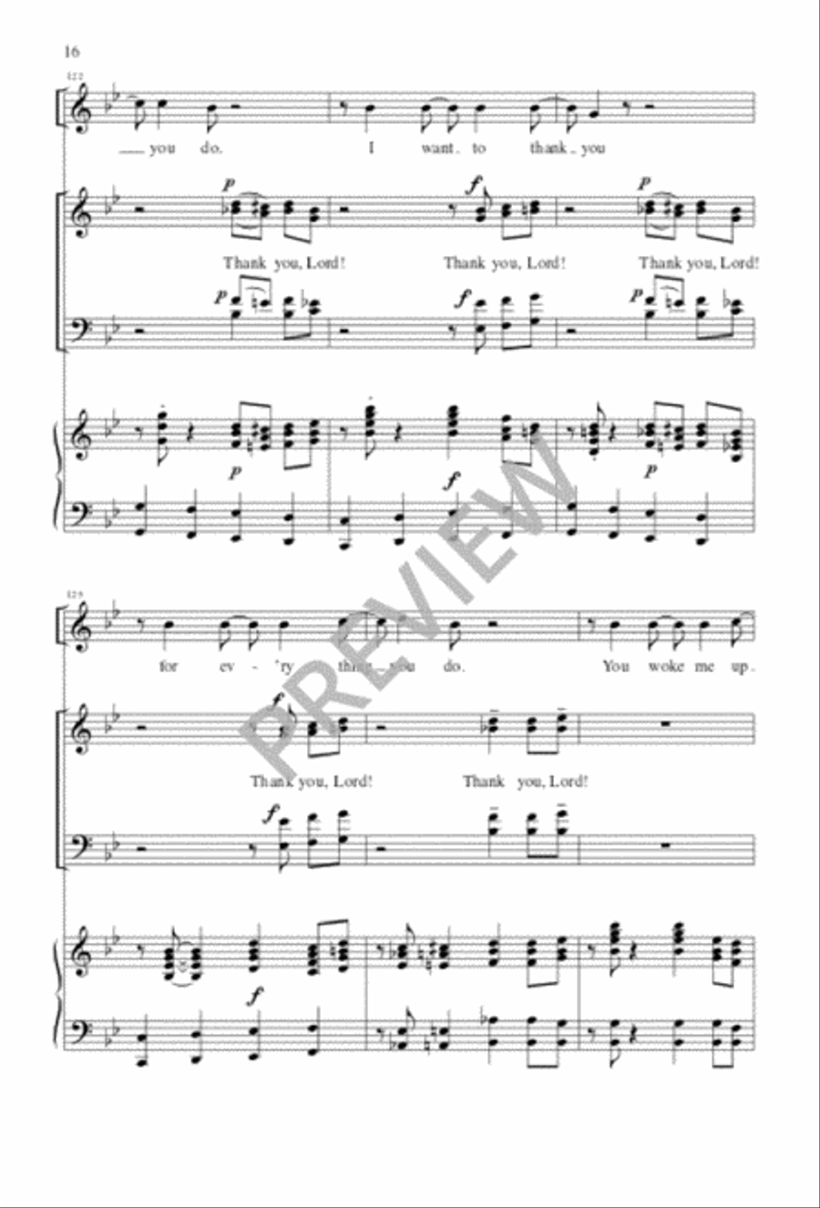Thank You, Lord 4-Part scores gallery preview page 17