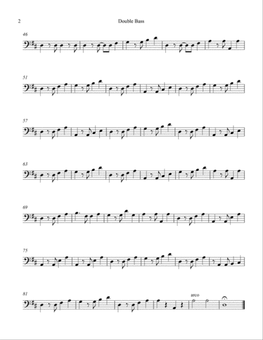 Brown Eyed Girl String Quartet scores gallery preview page 2