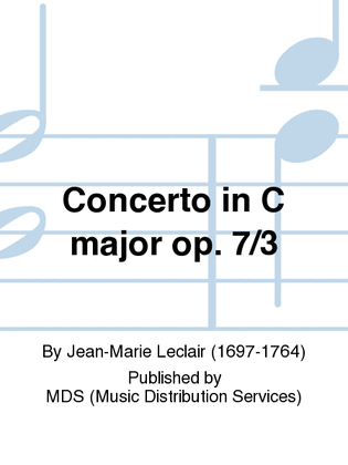 Book cover for Concerto in C major op. 7/3
