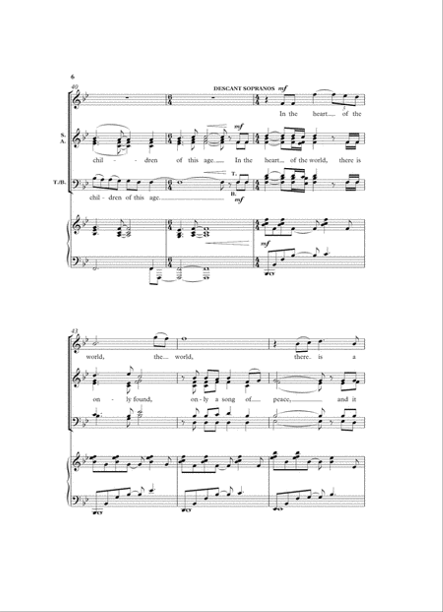 In the heart of the world 4-Part scores gallery preview page 6