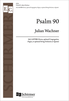 Book cover for Psalm 90 (Full/Choral Score)