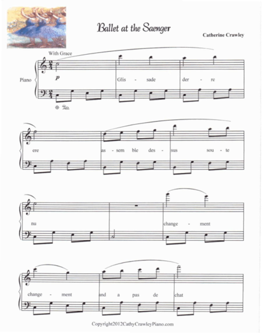 Ballet at the Saenger Piano Method scores gallery preview page 1