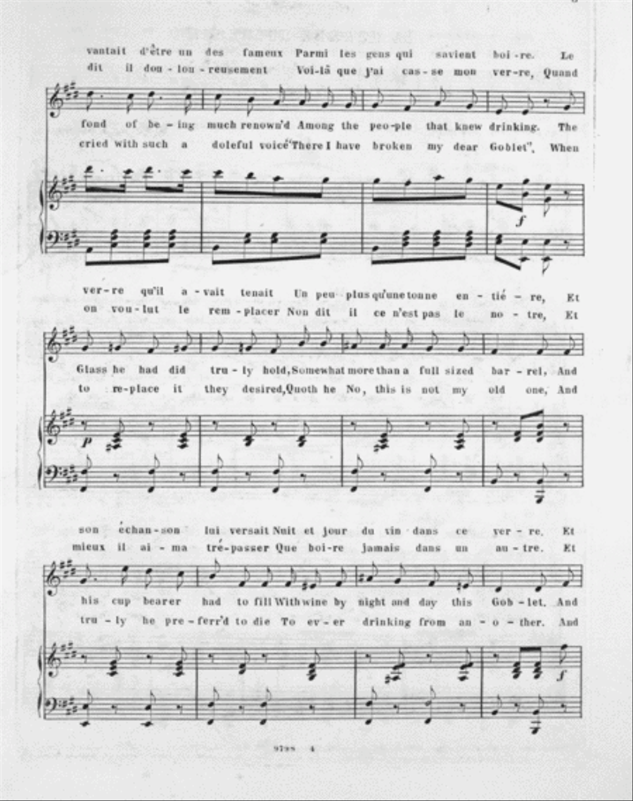 Legend of the Goblet. Legende du Verre Voice scores gallery preview page 3