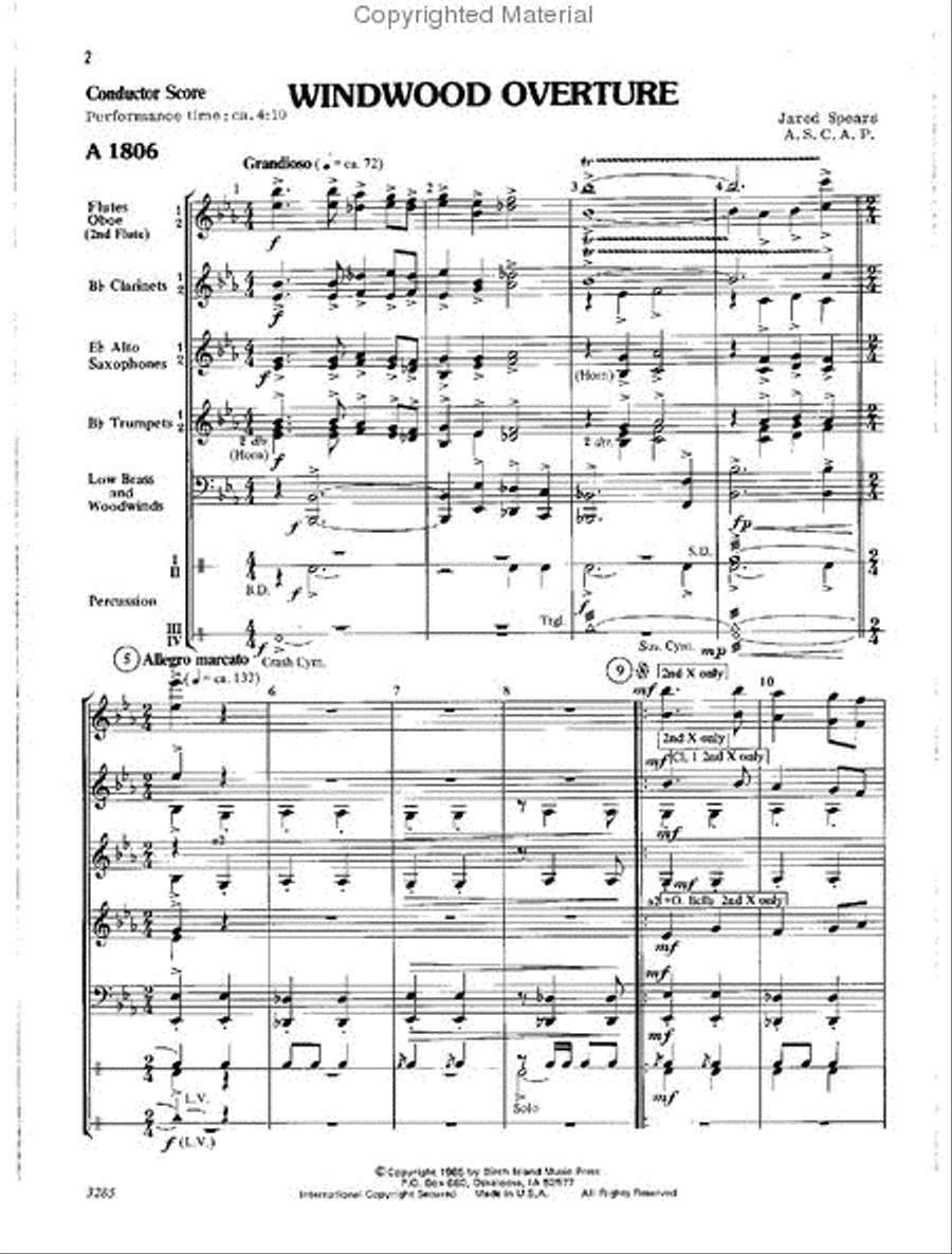 Windwood Windwood Concert Band scores gallery preview page 2