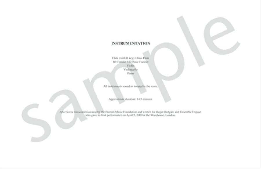 After Serra B-Flat Clarinet scores gallery preview page 3