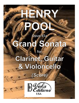 Grand Sonata for Clarinet, Guitar & Cello (Score)