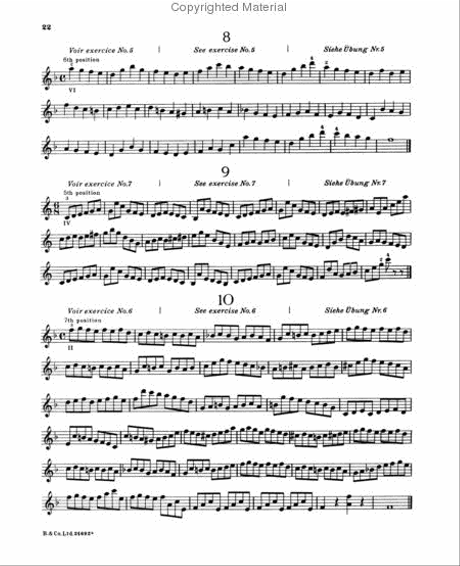 Sevcik for Viola - Opus 2, Part 1 Viola scores gallery preview page 3