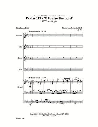 Book cover for Psalm 117 - "O Praise the Lord"