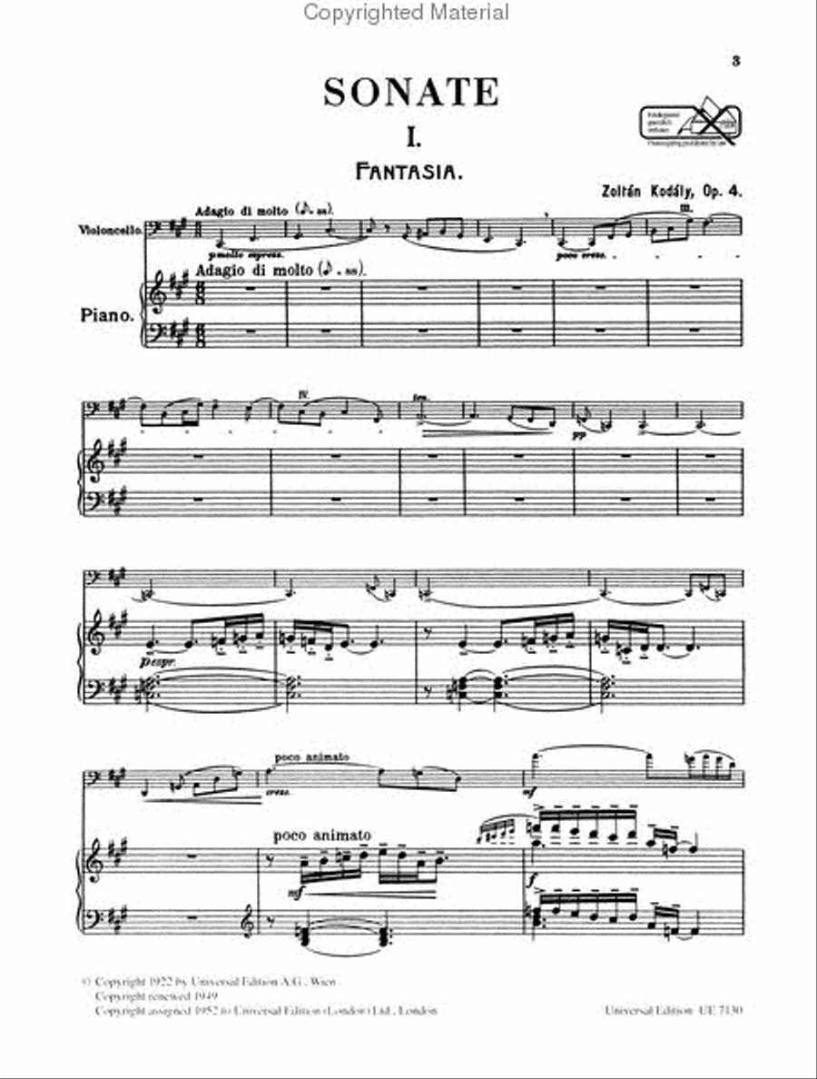 Cello Sonata, Op. 4 Chamber Music scores gallery preview page 2