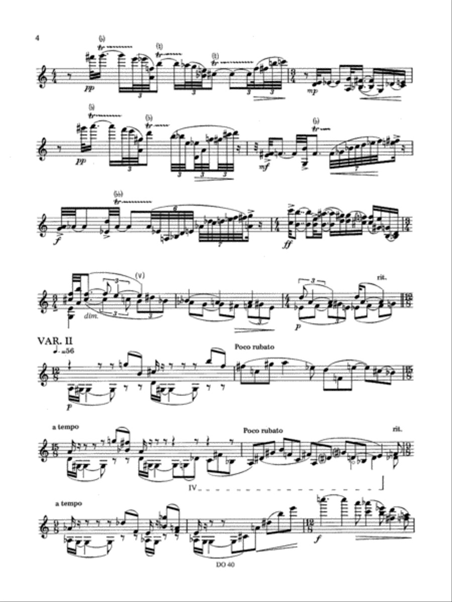 Rondo op. 25 et Variations op. 11 Violin Solo scores gallery preview page 4