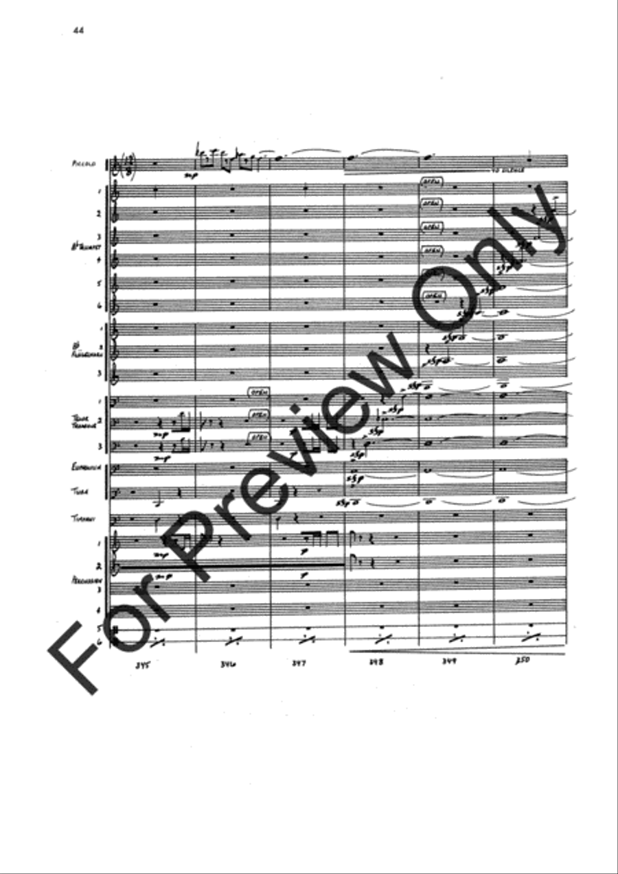 Agincourt Hymn (Score) Concert Band scores gallery preview page 68