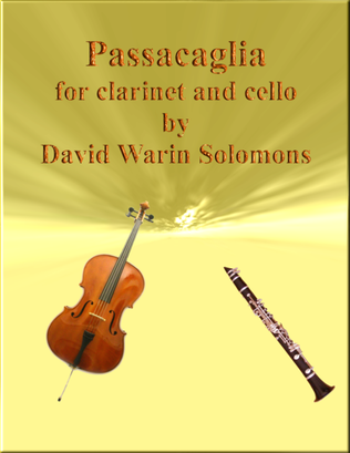 Book cover for Passacaglia for clarinet and cello