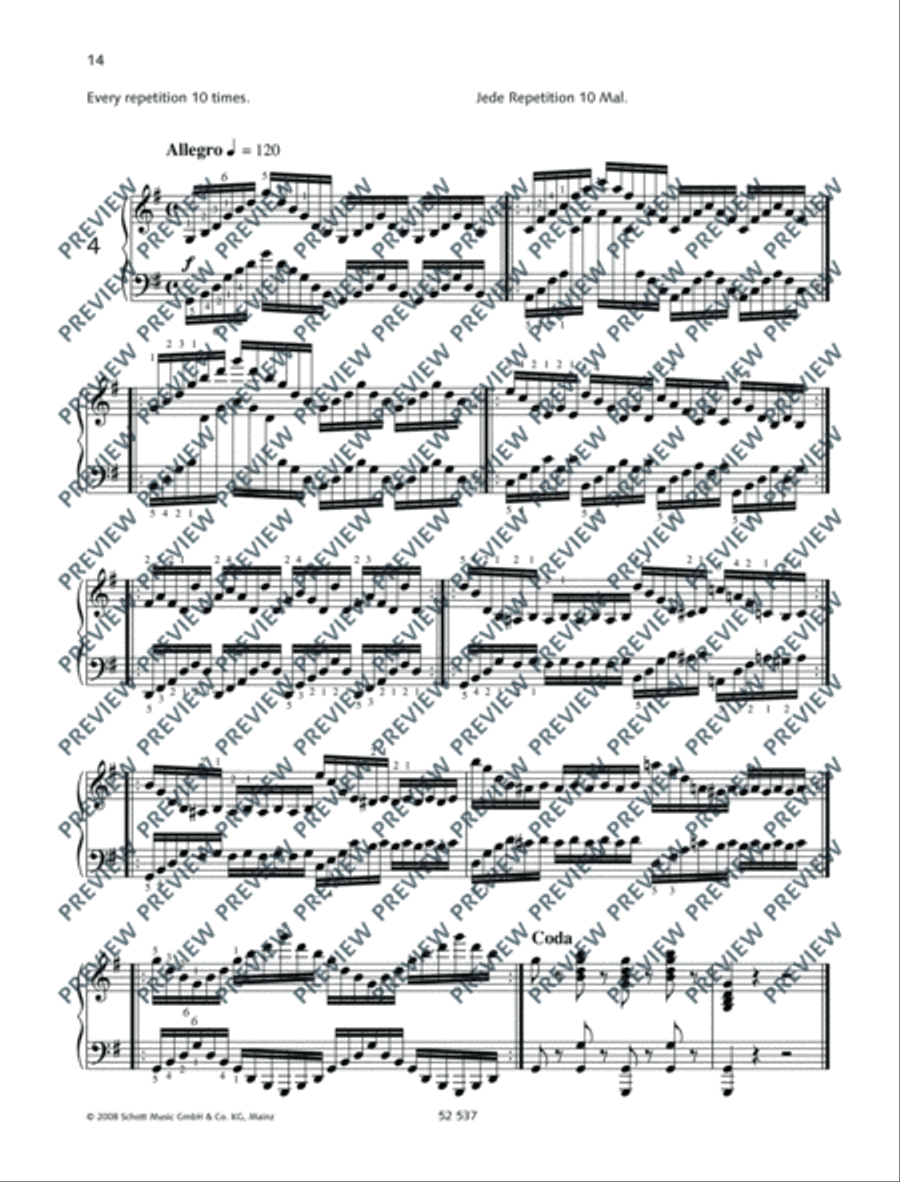 40 Daily Exercises Piano Method scores gallery preview page 15