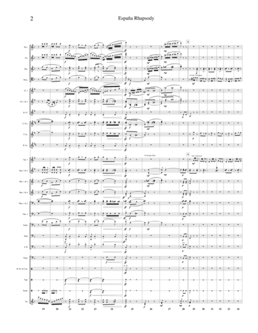 Espana Rhapsody, transcribed for Wind Band image number null