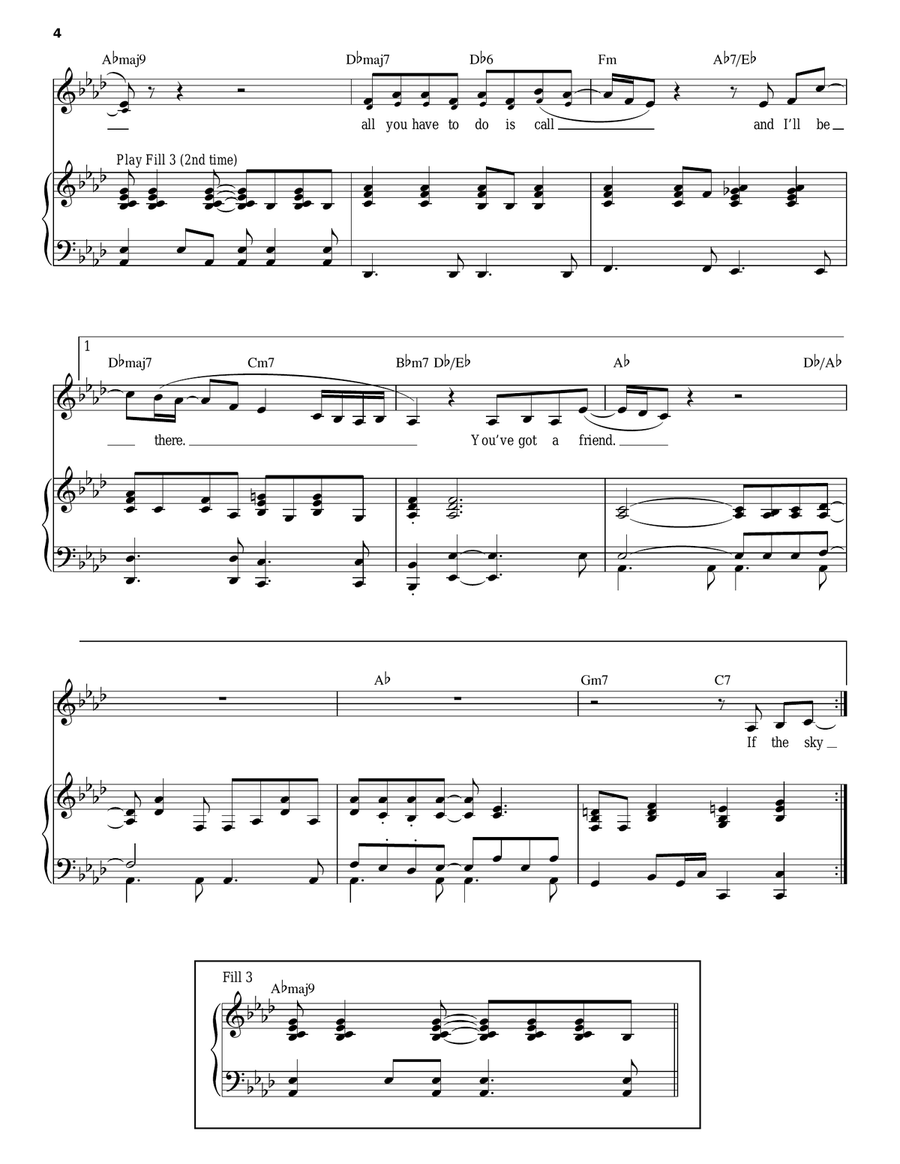 You've Got A Friend You've Got A Friend Voice scores gallery preview page 4