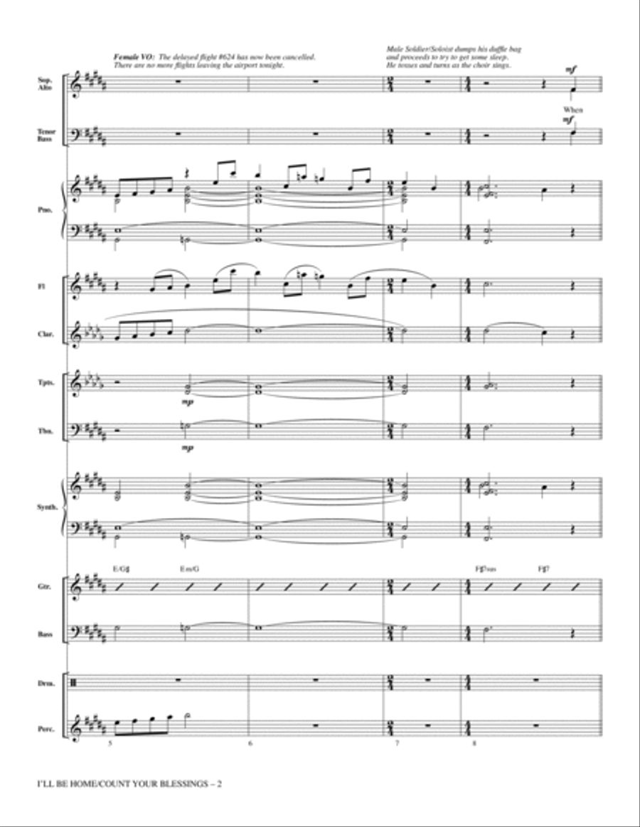 I'll Be Home for Christmas - Full Score Choir scores gallery preview page 2