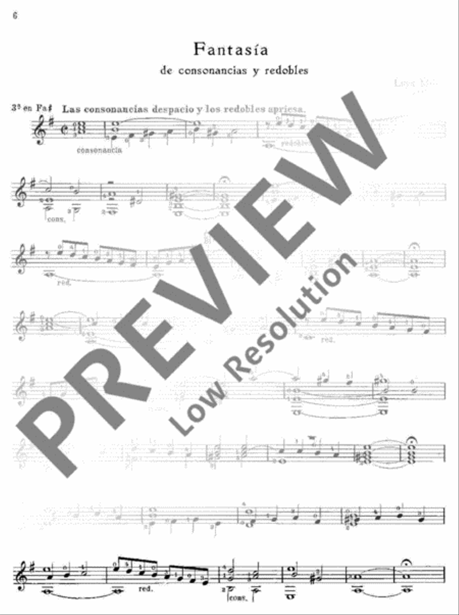Hispanae Citharae Ars Viva Guitar scores gallery preview page 15