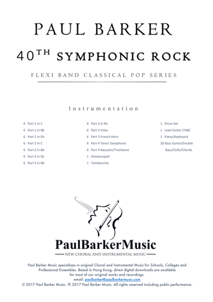 Mozart's 40th Symphonic Rock! (Flexible Instrumentation) image number null
