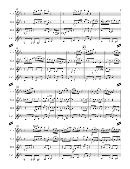 Tico-Tico no fubá (for Clarinet Quartet) image number null