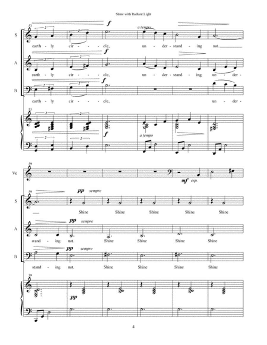 Shine with Radiant Light 3-Part scores gallery preview page 5