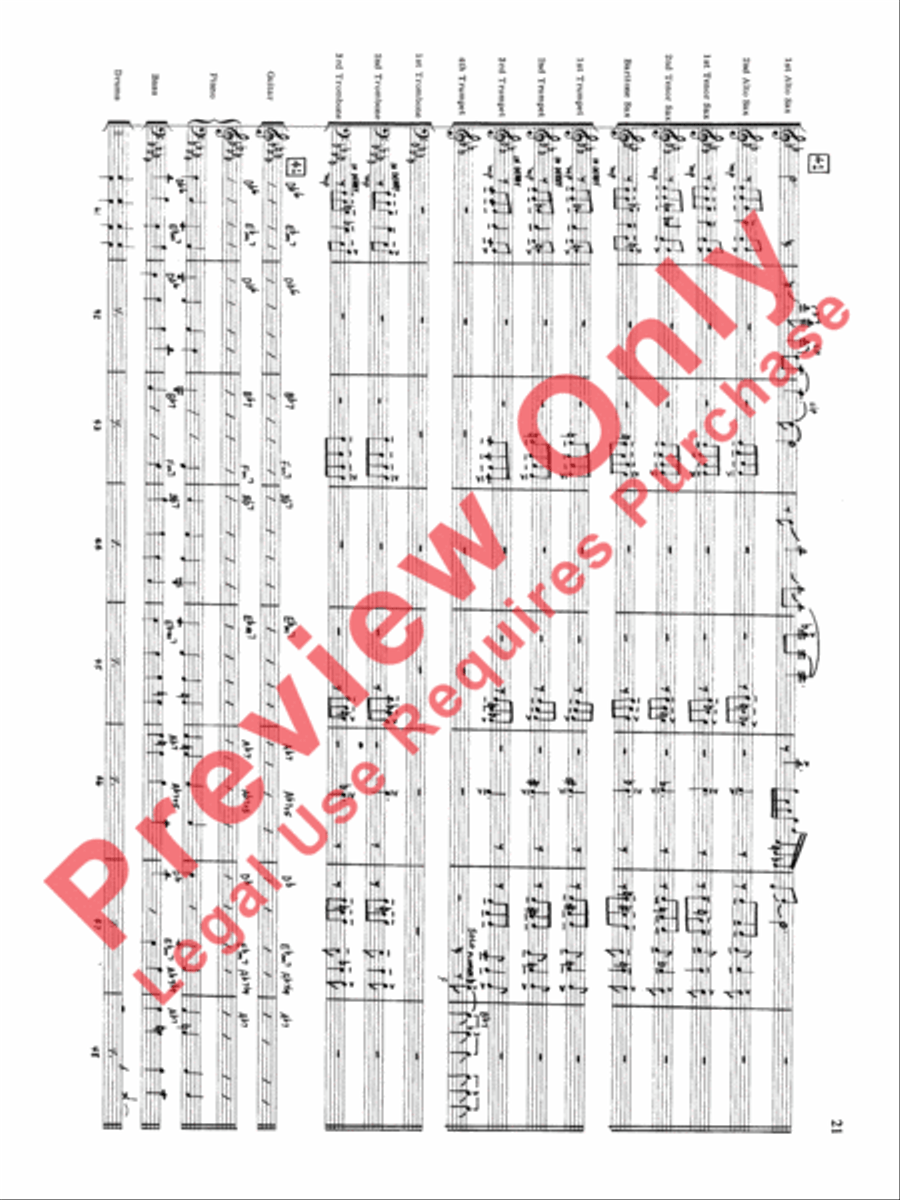 Original Big Band Sounds Big Band scores gallery preview page 22