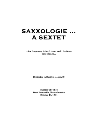 Saxxologie ... a sextet (1984) for six saxophones