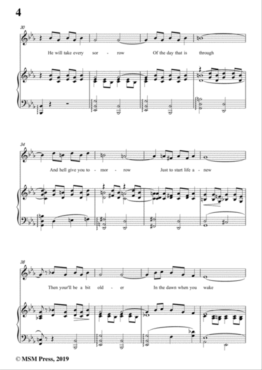 Richard Whiting-Japanese Sandman,in e flat minor,for Voice and Piano Voice Solo scores gallery preview page 6