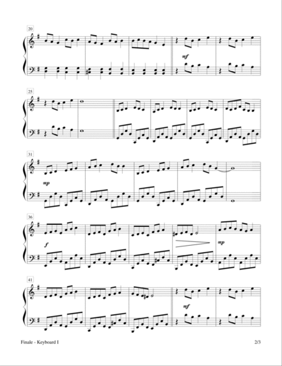 Sounds of Creation - Finale (Keyboard Duet; 2 Pianos, 4 Hands) 2 Pianos, 4-Hands scores gallery preview page 2