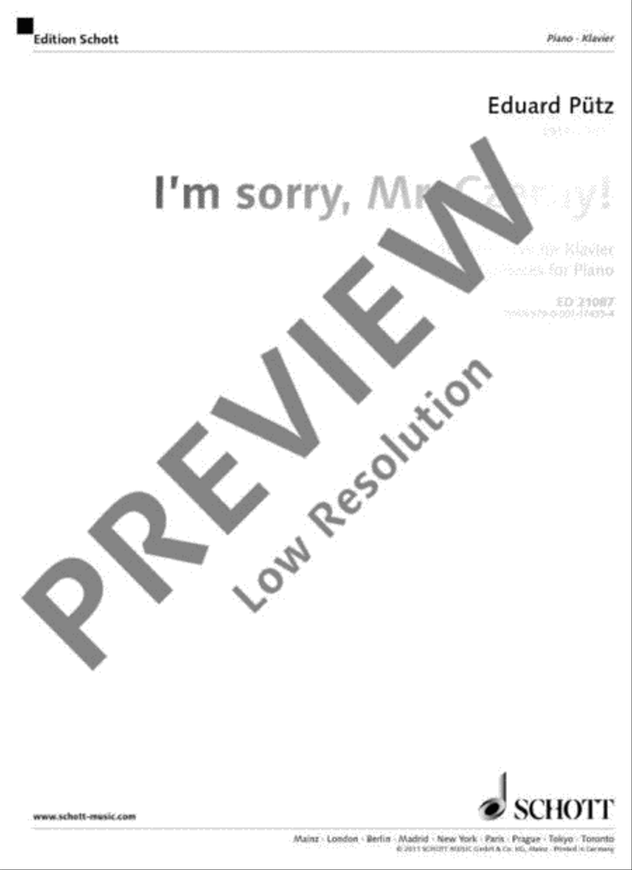 I'm sorry, Mr. Czerny! Piano Solo scores gallery preview page 2