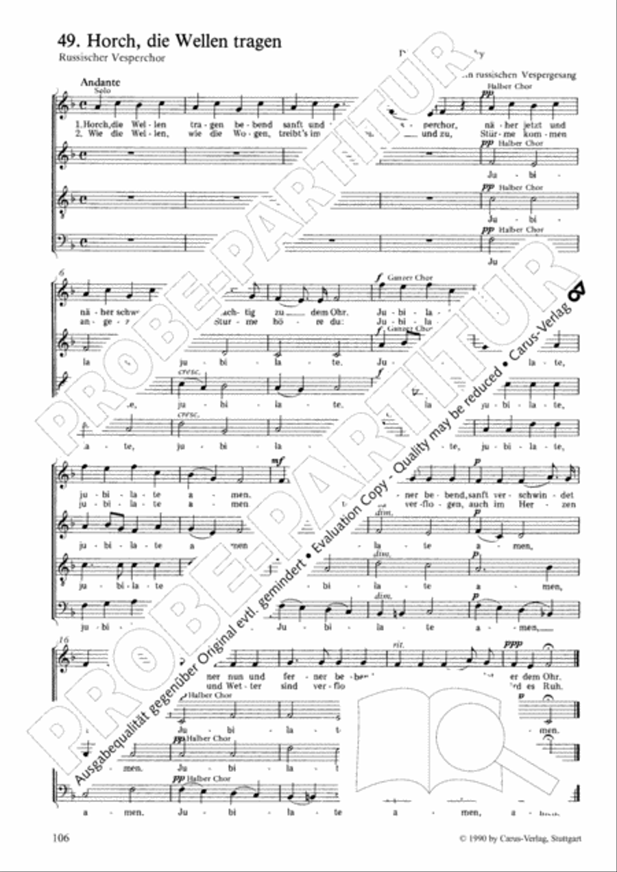 Geistliches Chorbuch der Romantik Choir scores gallery preview page 107