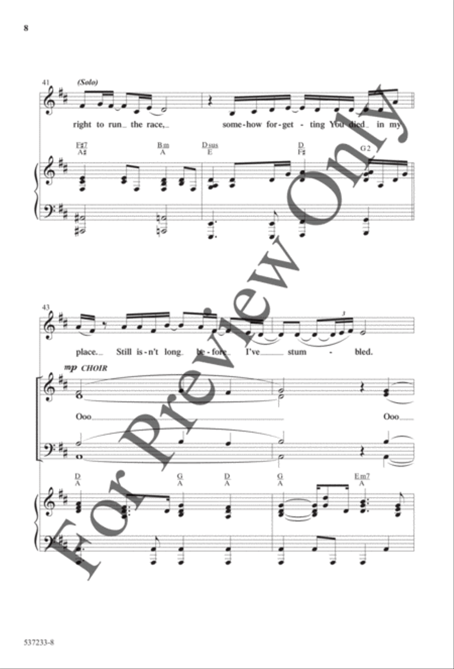 Where the Nails Were - Anthem 4-Part scores gallery preview page 8