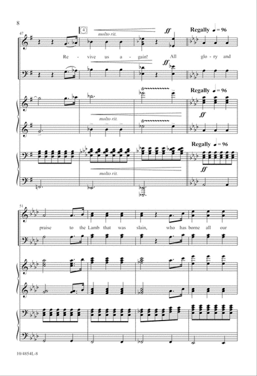 Revive Us Again Revive Us Again 4-Part scores gallery preview page 8