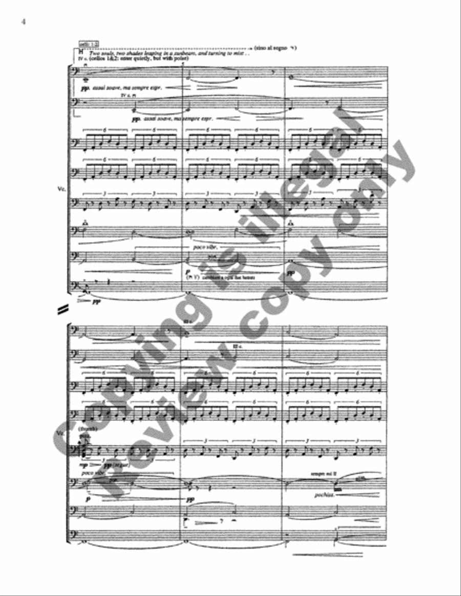 So fades a summer cloud away (Full Score) Choir scores gallery preview page 6