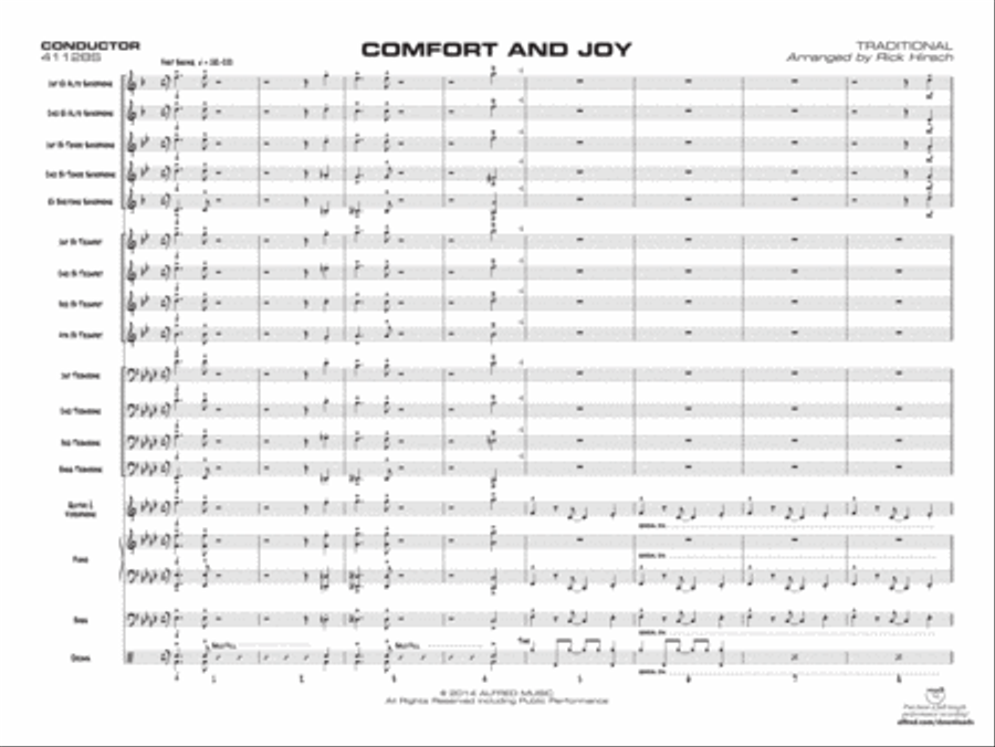 Comfort and Joy: Score Comfort and Joy: Score Jazz Ensemble scores gallery preview page 3